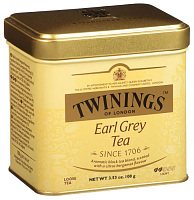 Чай TWININGS Эрл Грей в жестяных банках 100 гр.